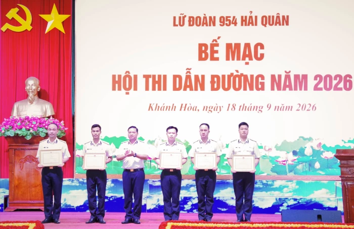 Lữ đoàn 954 bế mạc Hội thi Dẫn đường năm 2026