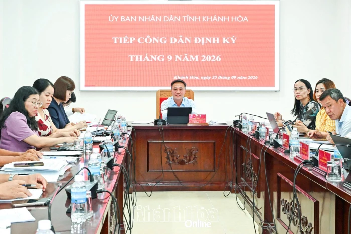 Chủ tịch UBND tỉnh Nguyễn Việt Hùng tiếp công dân định kỳ tháng 9-2026