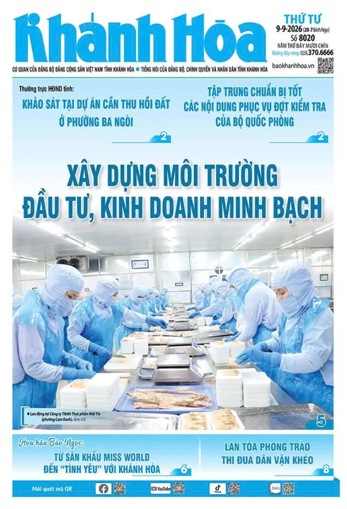 Đọc báo in số 8020 ngày 9/9/2026
