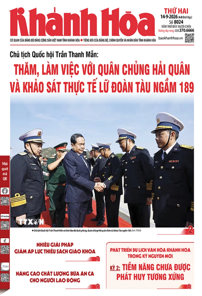 Đọc báo in số 8024 ngày 14/9/2026
