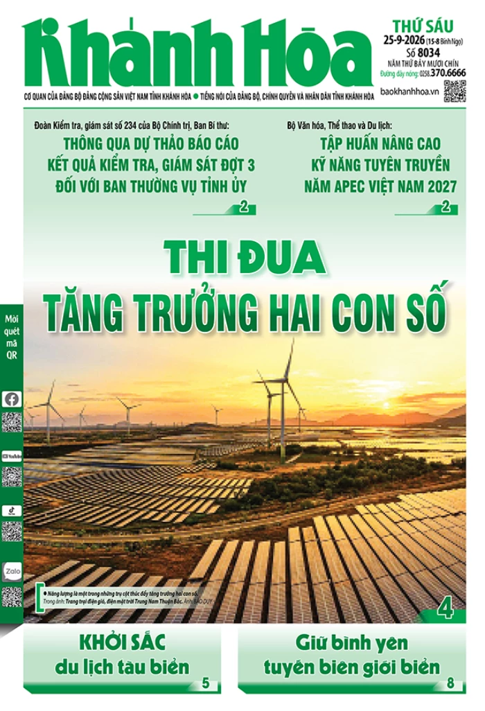 Đọc báo in số 8034 ngày 25/9/2026