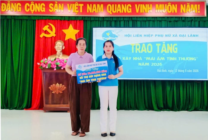 Hội Liên hiệp Phụ nữ xã Đại Lãnh khởi công xây nhà “Mái ấm tình thương”