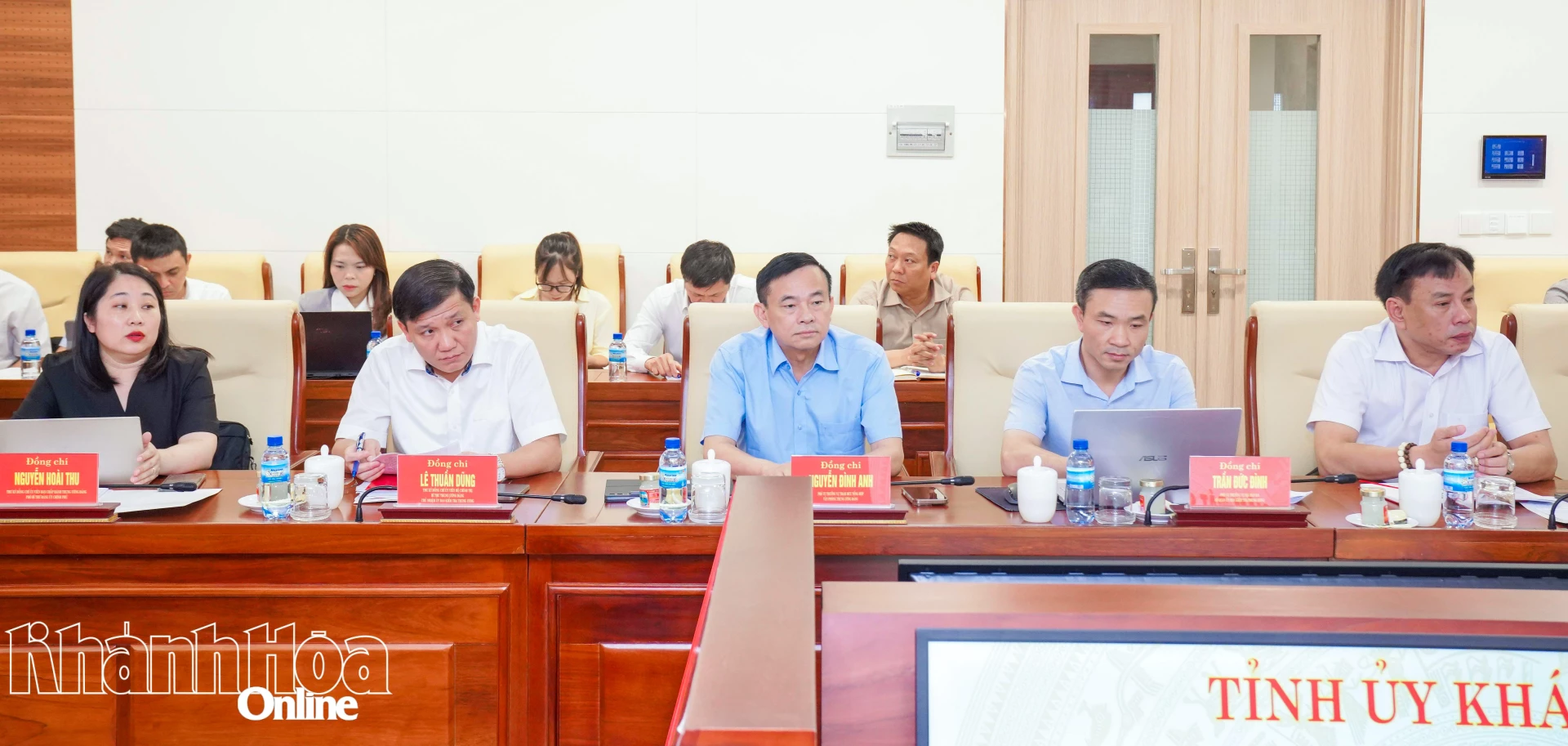 Các thành viên Đoàn Kiểm tra, giám sát số 234 tham dự buổi làm việc.