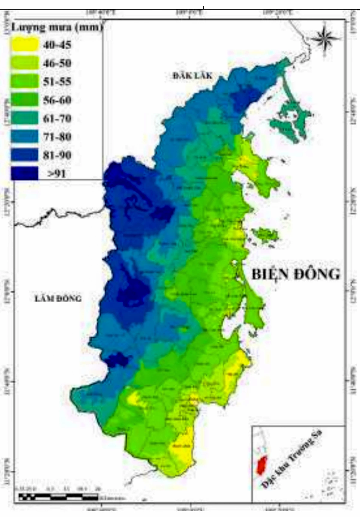 Dự báo tình hình mưa trong 24 giờ tới.