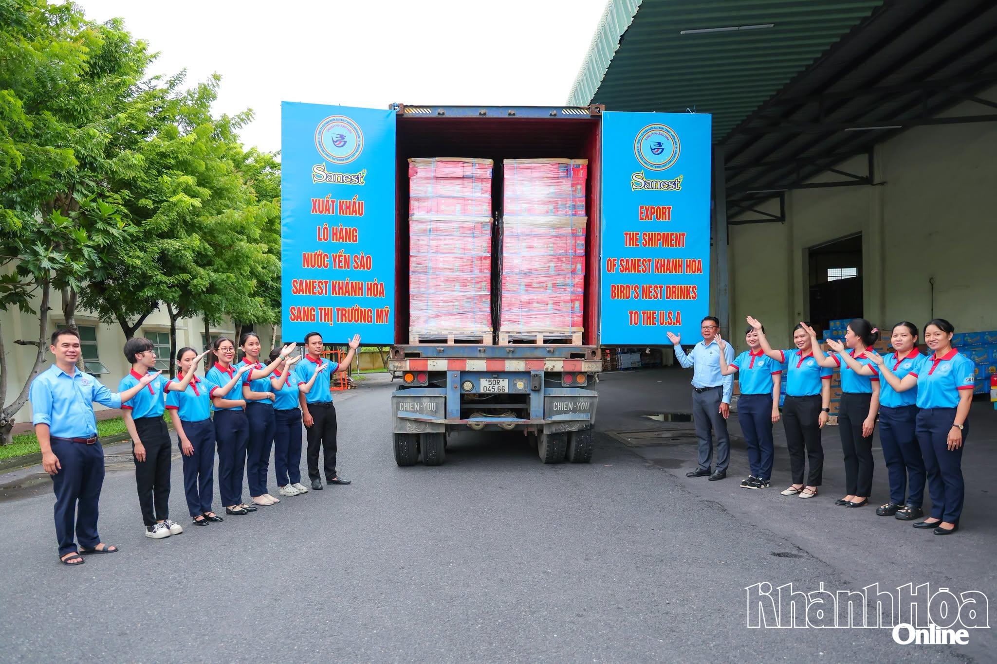 Lô hàng xuất khẩu sang thị trường Mỹ trong tháng 9 của Công ty Yến sào Khánh Hòa.