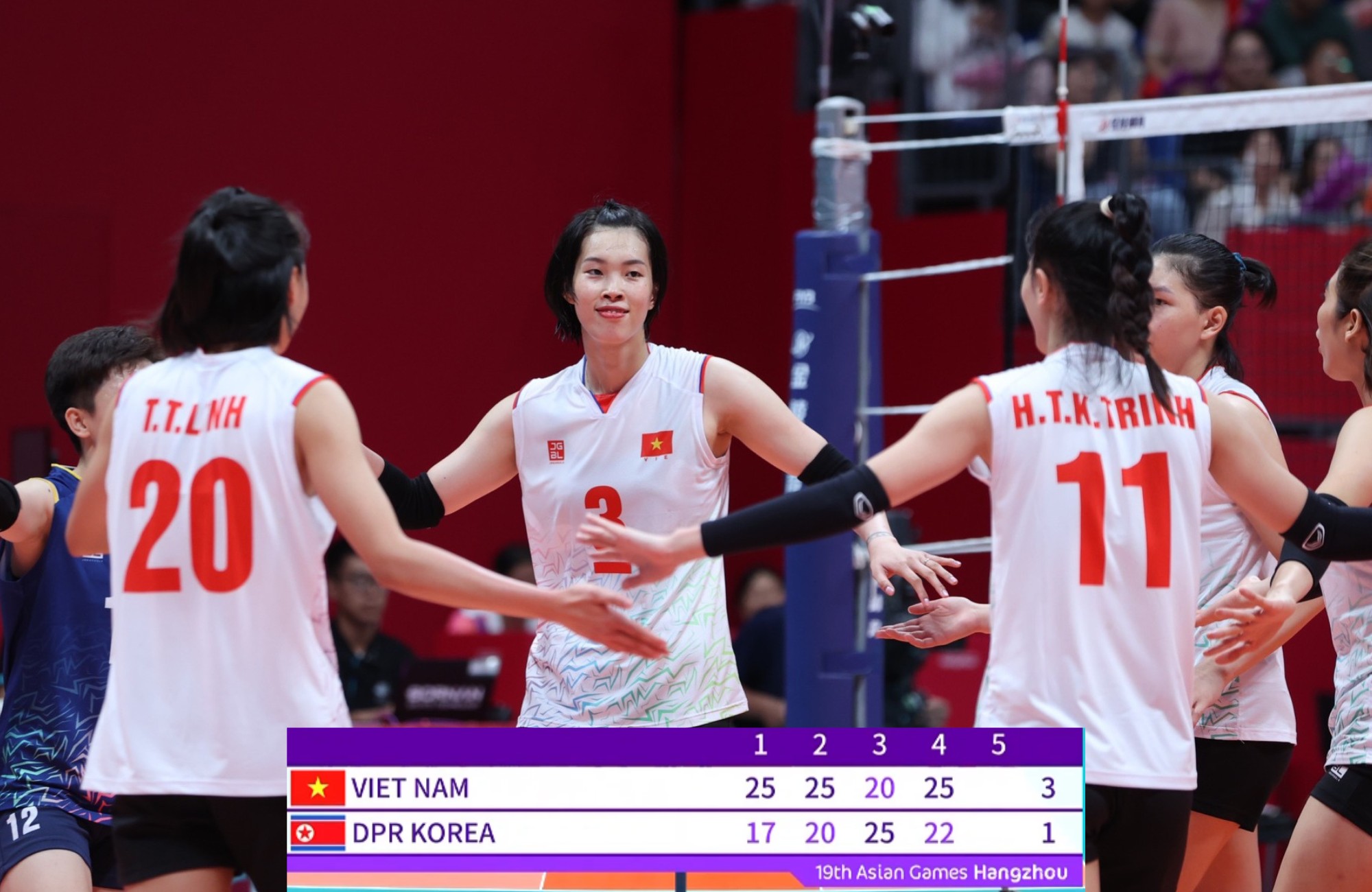 ASIAD 19: Bóng chuyền nữ Việt Nam chính thức giành vé vào bán kết