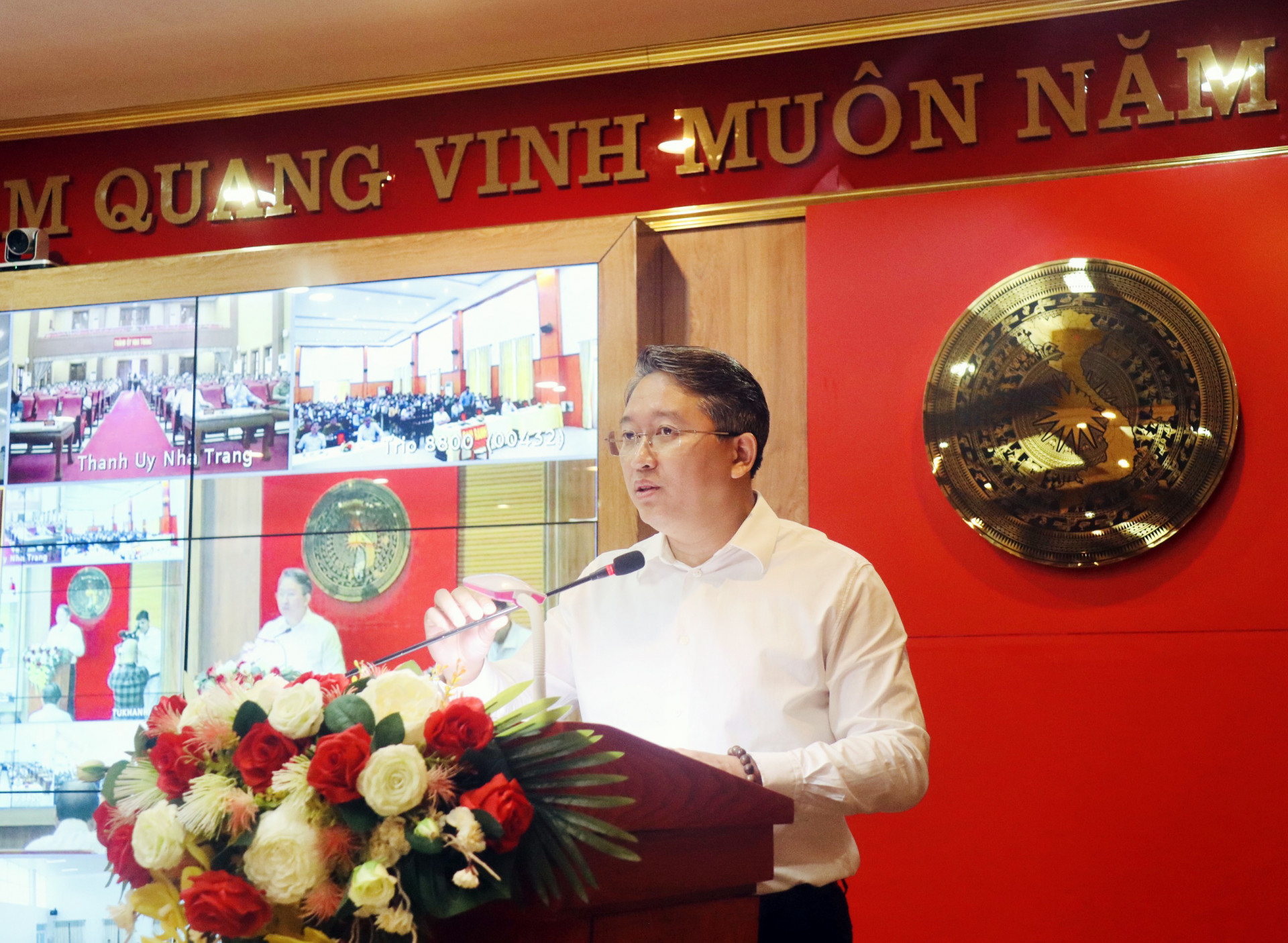 Bí thư Tỉnh ủy Nguyễn Hải Ninh báo cáo nhanh kết quả Hội nghị Trung ương 8 khóa XIII