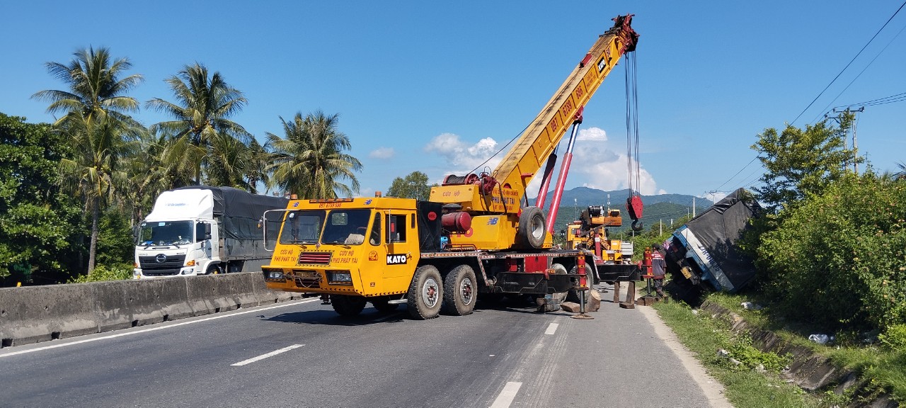 Hiện trường vụ tai nạn giao thông.