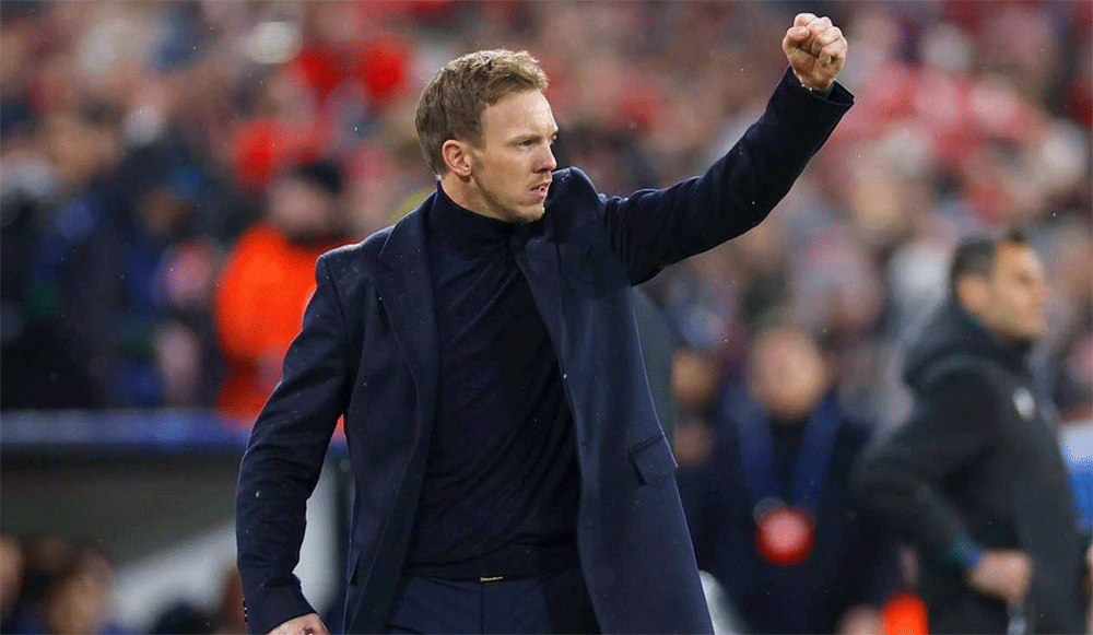 Julian Nagelsmann sẽ chịu rất nhiều áp lực khi tiếp quản đội tuyển Đức từ tay Hansi Flick.