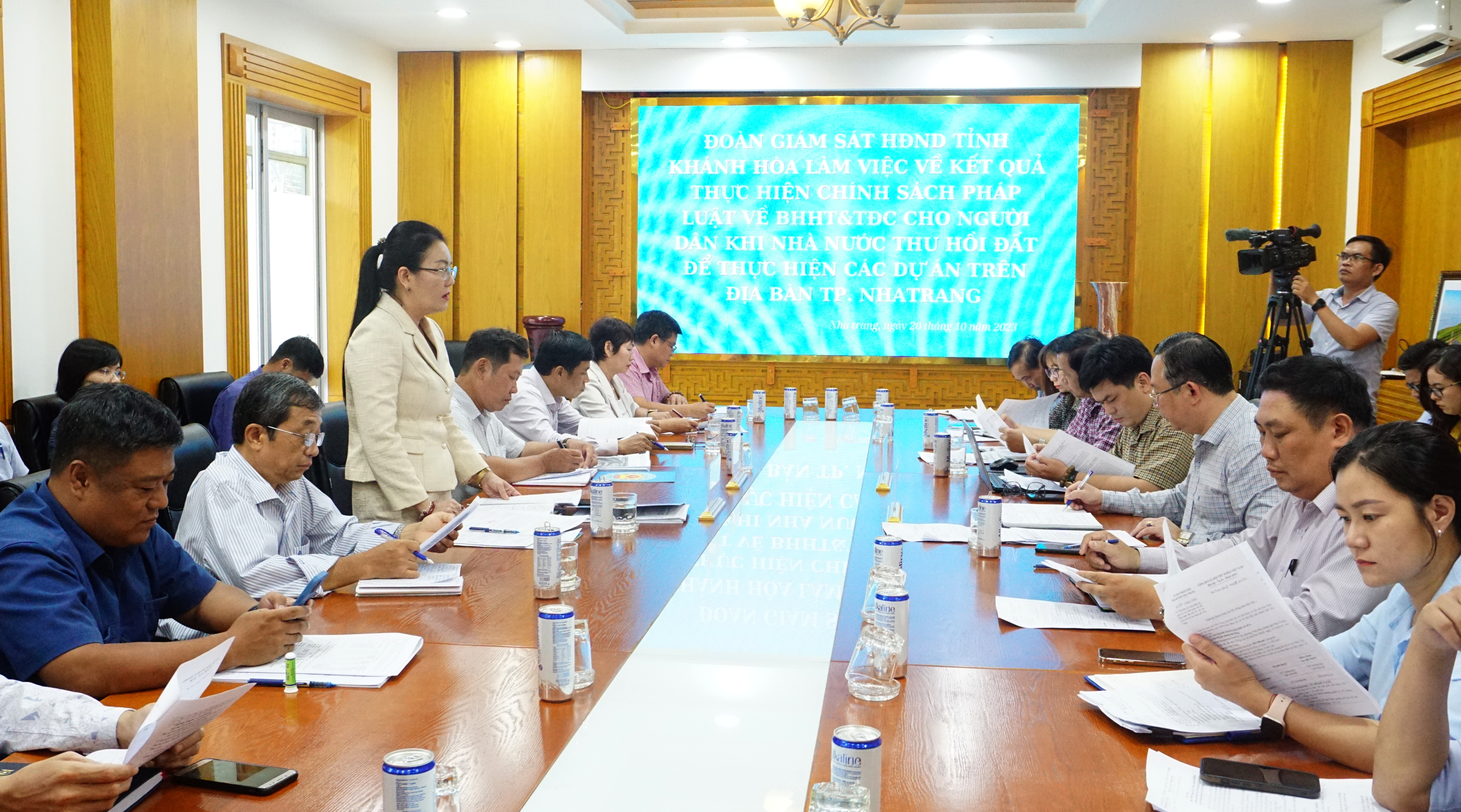 Đồng chí Phạm Thị Xuân Trang phát biểu tại buổi giám sát