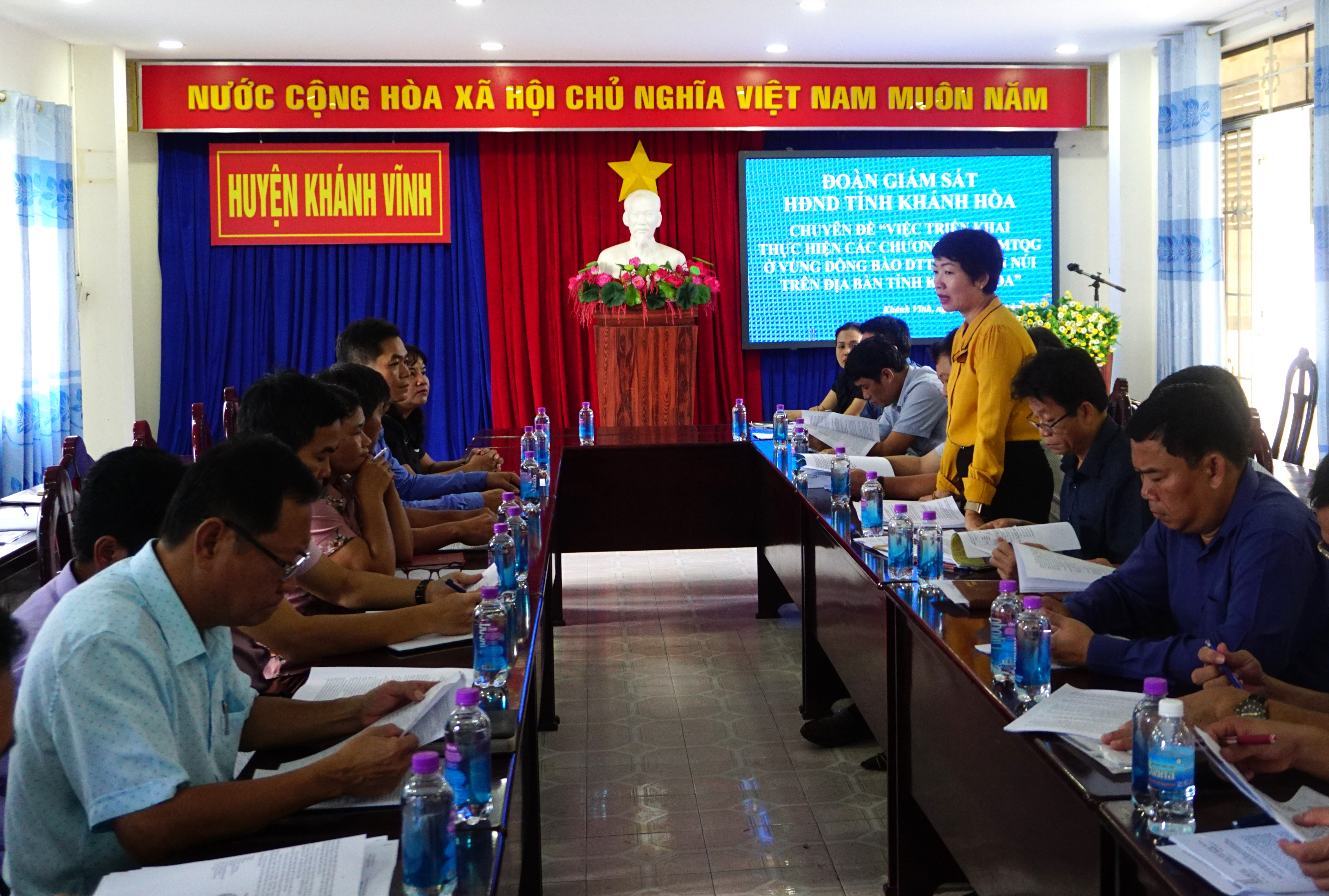 Đoàn giám sát của HĐND tỉnh Khánh Hòa: Giám sát việc thực hiện 3 chương trình mục tiêu quốc gia tại huyện Khánh Vĩnh