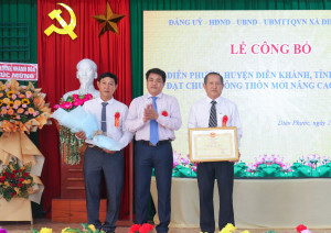 Xã Diên Phước công bố đạt chuẩn nông thôn mới nâng cao