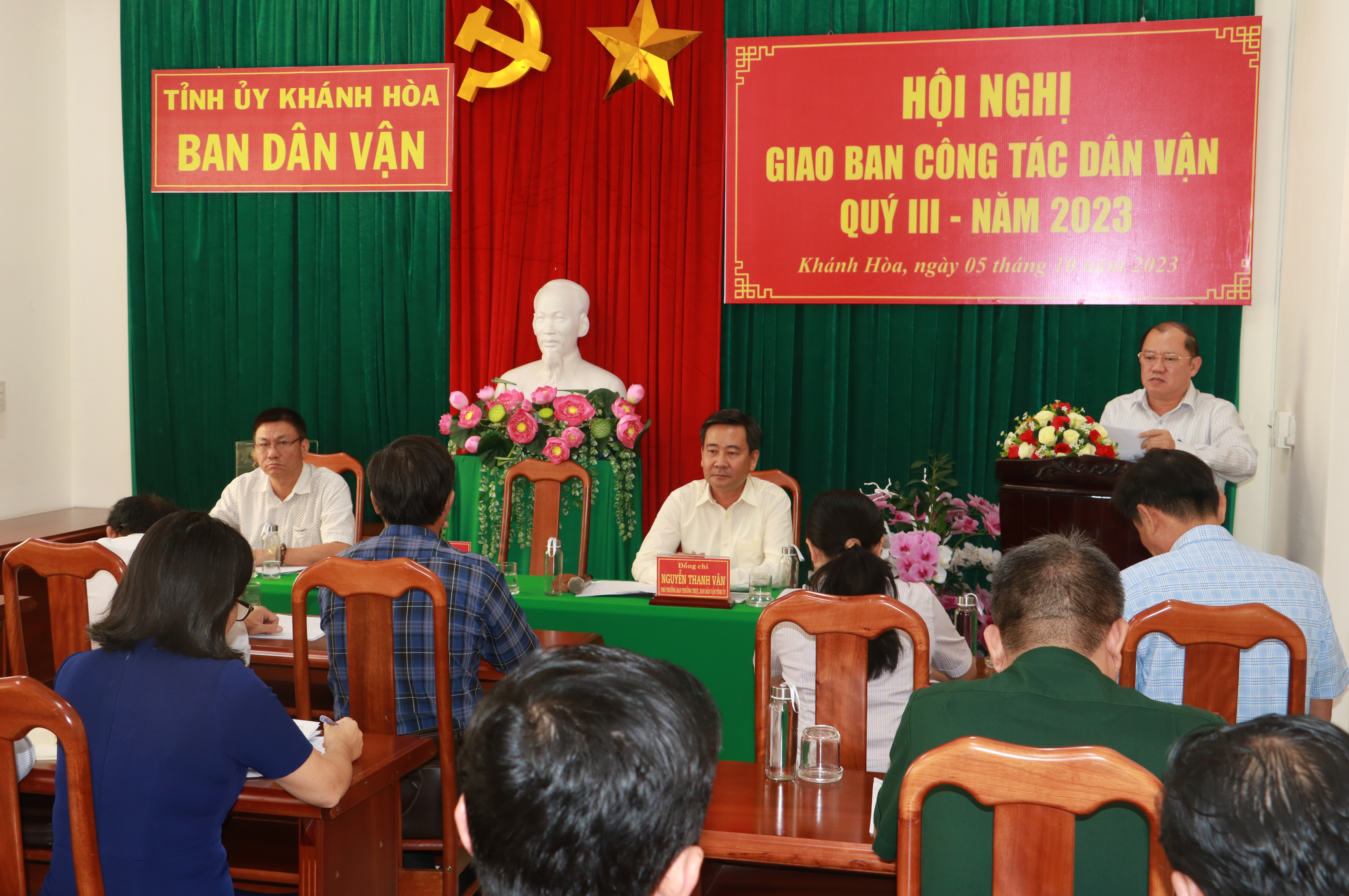 Giao ban công tác dân vận quý III/2023