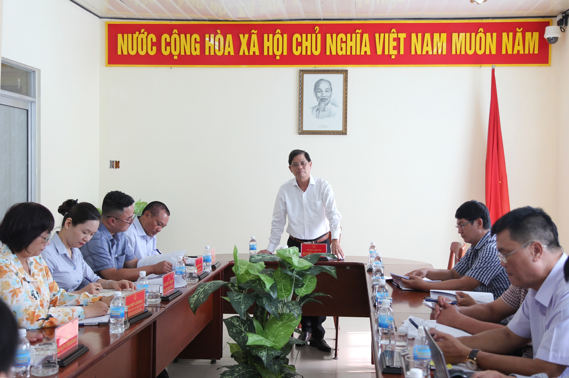 Ông Nguyễn Tấn Tuân tiếp công dân định kỳ tháng 8-2023.
