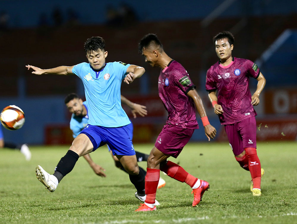 Trận đấu giữa Khánh Hòa FC và TP. Hồ Chí Minh mùa giải 2023.