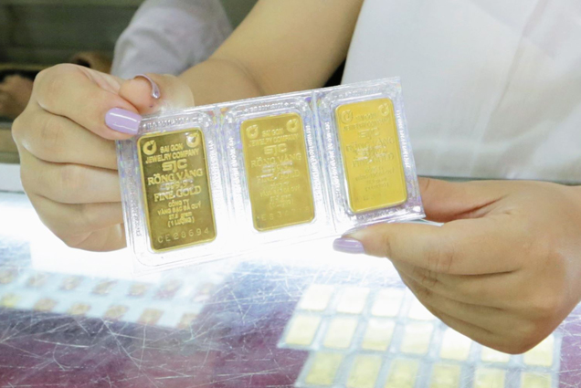Giá vàng sáng 5/10 giao dịch quanh 69 triệu đồng/lượng