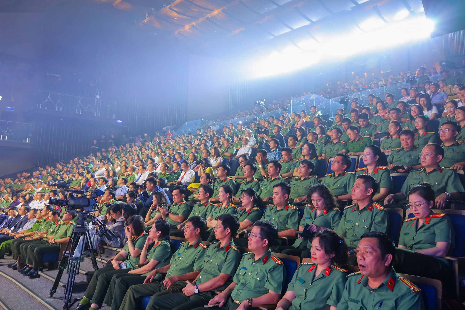 The representatives of the delegations attending the opening ceremony 