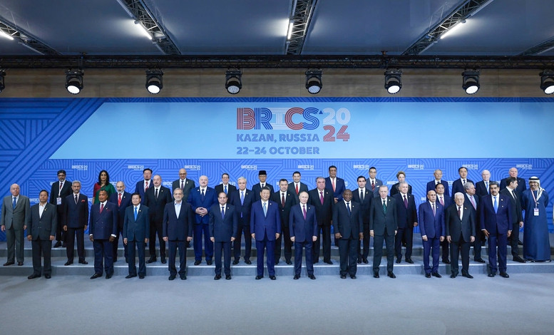 Thủ tướng Phạm Minh Chính và các nhà lãnh đạo các nước dự Hội nghị BRICS mở rộng năm 2024 - Ảnh: VGP/Nhật Bắc

