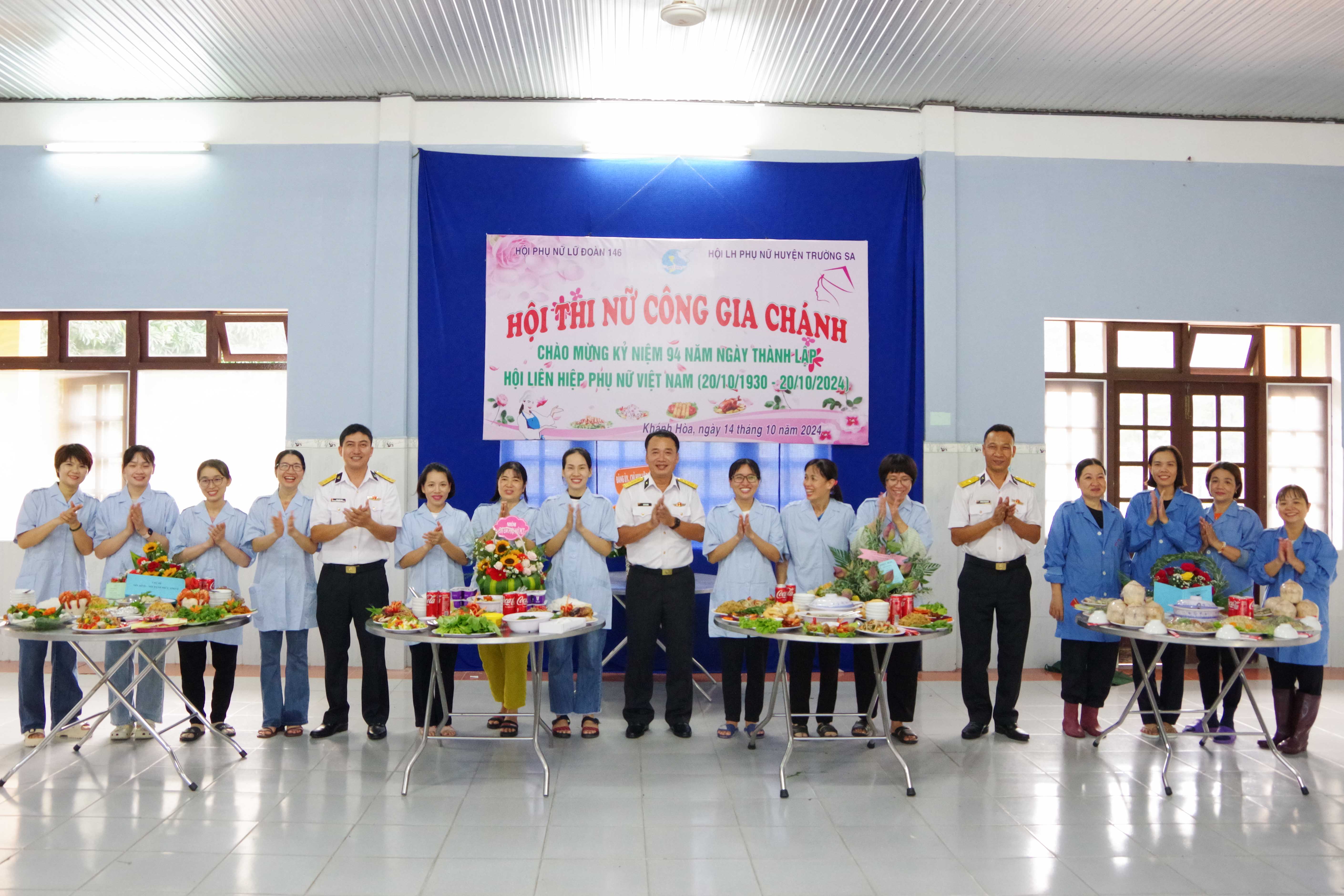 Lữ đoàn 146 và huyện Trường Sa: Sôi nổi hoạt động kỷ niệm 94 năm Ngày thành lập Hội Liên hiệp Phụ nữ Việt Nam