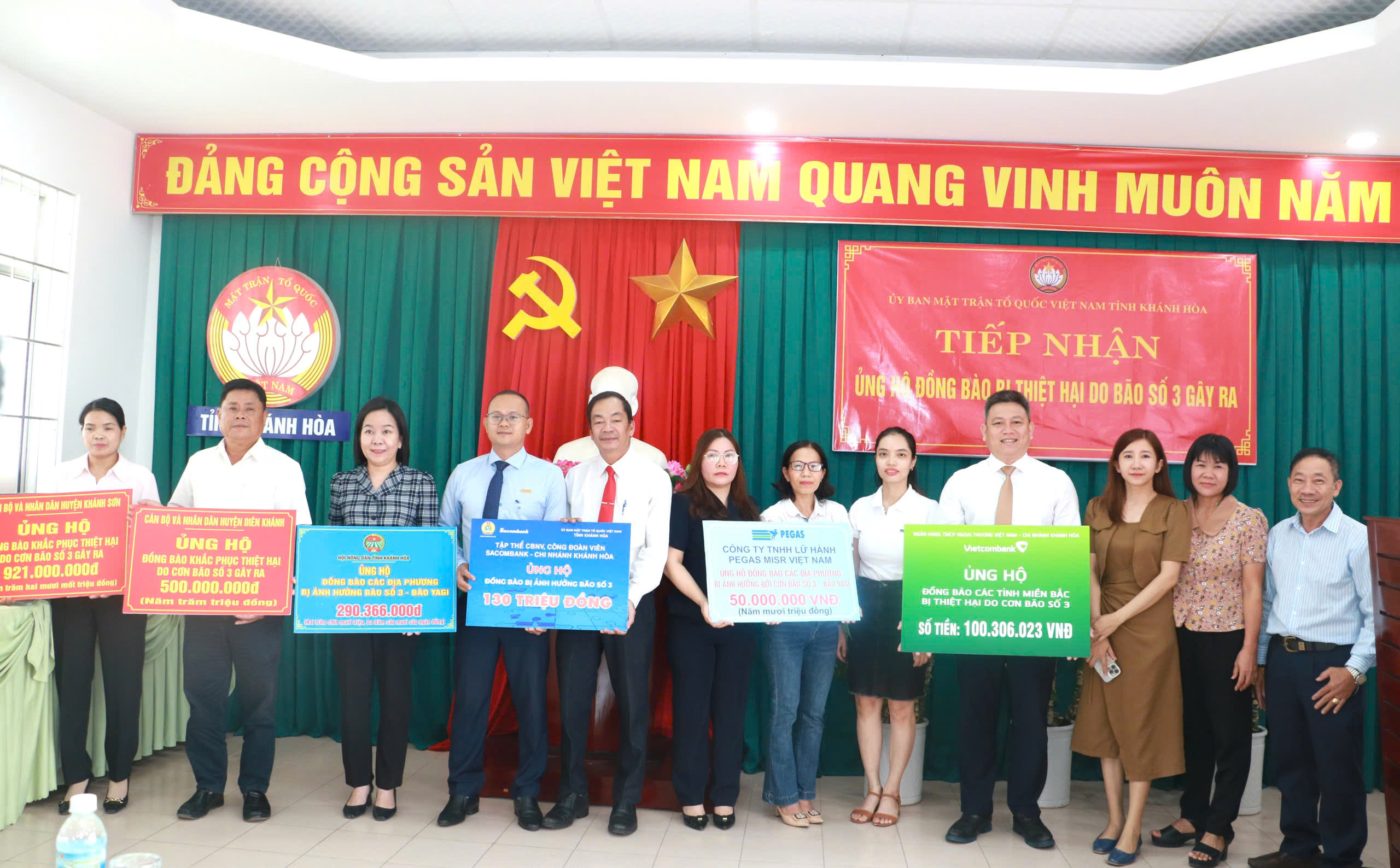 Tiếp nhận gần 2,5 tỷ đồng ủng hộ các tỉnh miền Bắc bị thiệt hại do bão số 3