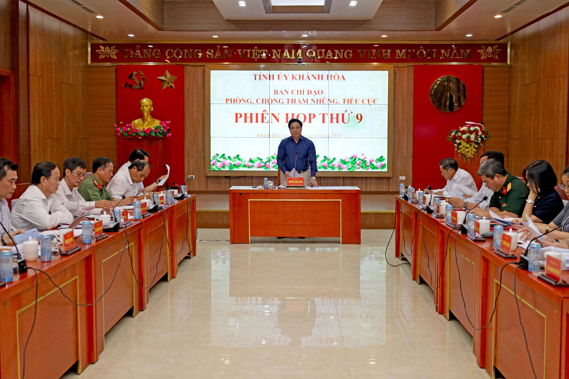 Ban Chỉ đạo Phòng, chống tham nhũng, tiêu cực tỉnh Khánh Hòa họp phiên thứ 9