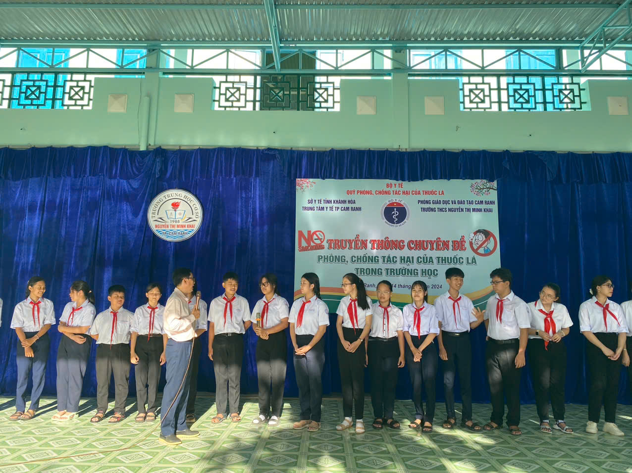 Truyền thông phòng, chống tác hại thuốc lá cho gần 1.000 học sinh