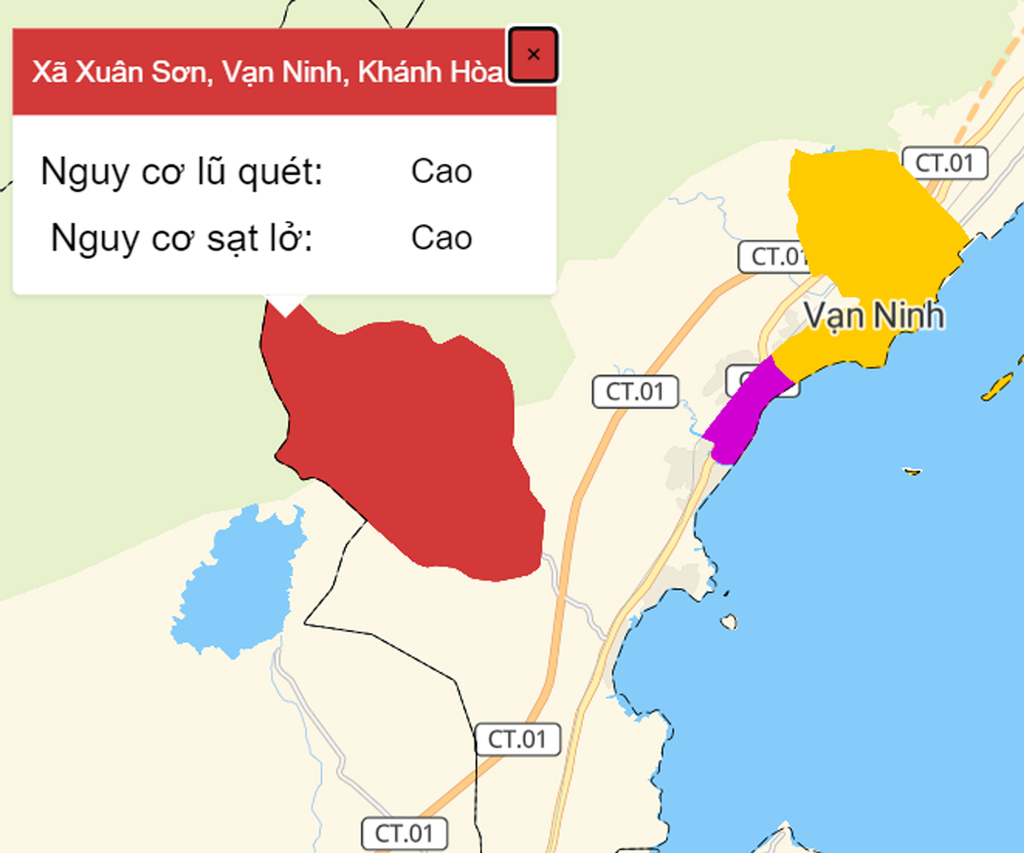 Cảnh báo lũ, sạt lở đất, sụt lún đất tại Khánh Hòa