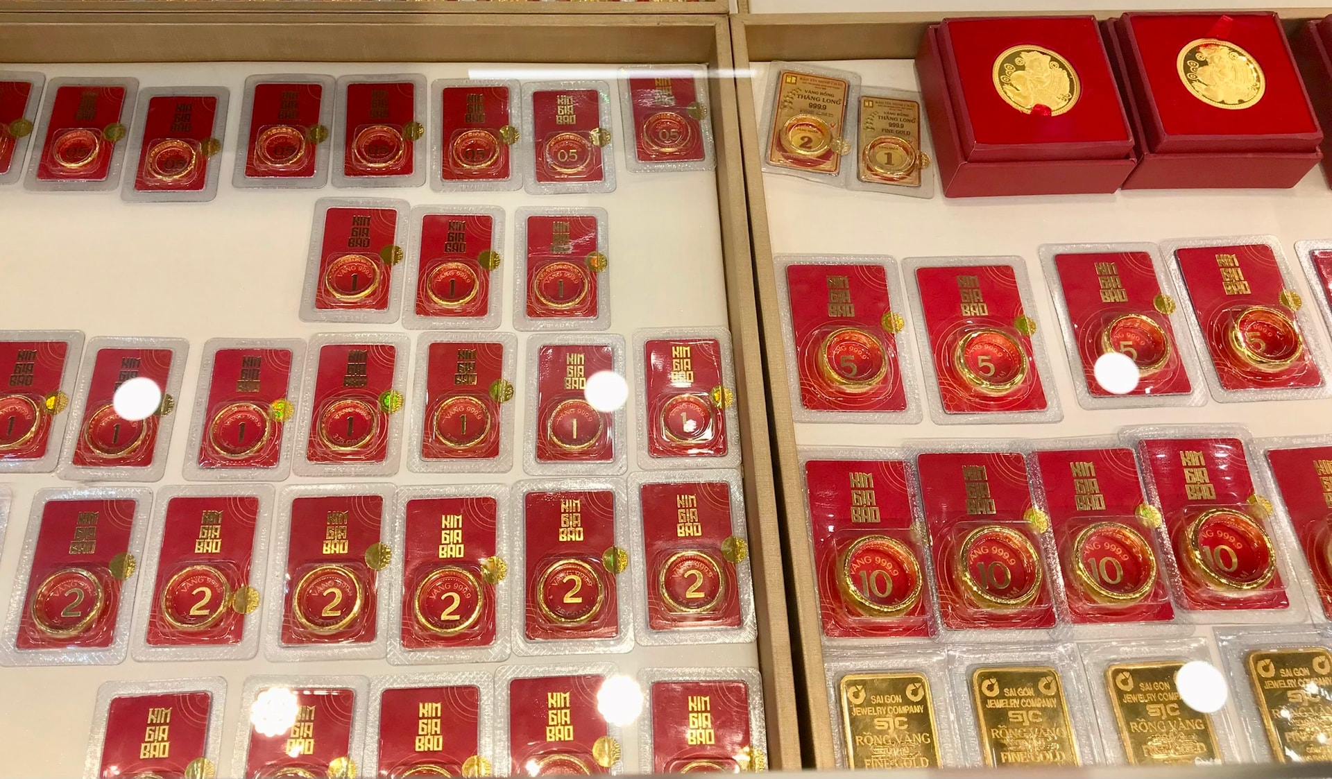 Giá vàng nhẫn giảm