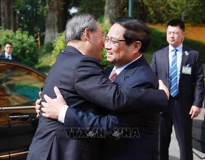 Thủ tướng Phạm Minh Chính chủ trì Lễ đón Thủ tướng Trung Quốc Lý Cường