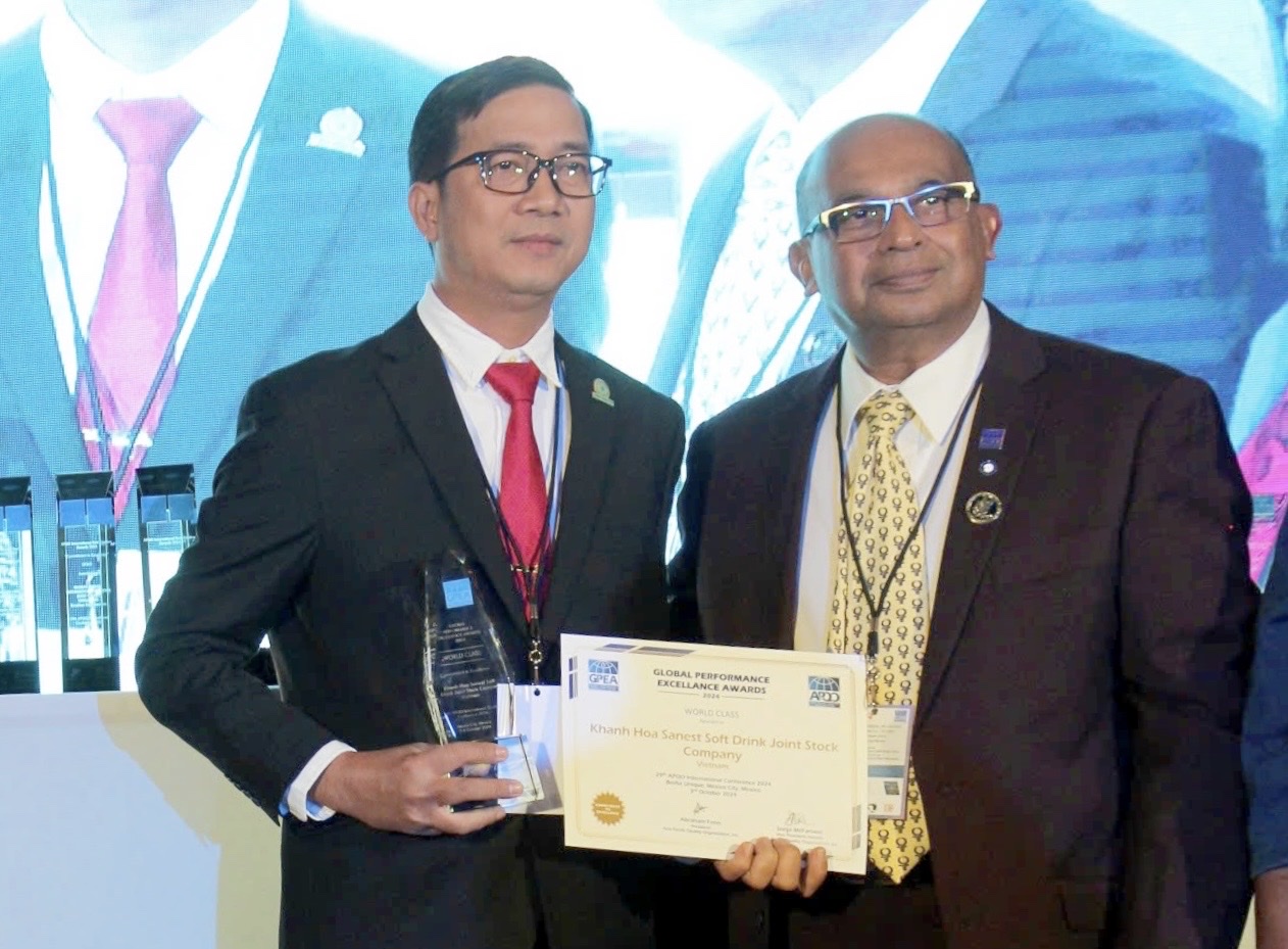 Công ty Cổ phần Nước giải khát Sanest Khánh Hòa đạt Giải thưởng GPEA 2024