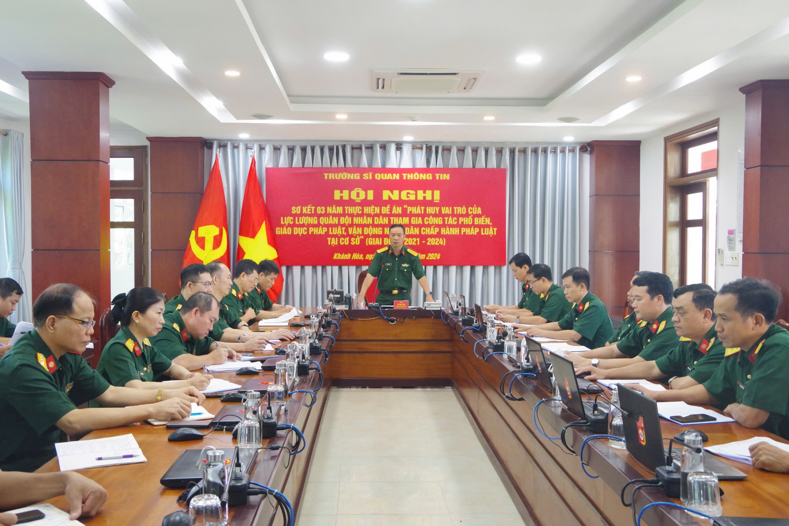 Trường Sĩ quan Thông tin sơ kết 3 năm thực hiện Đề án 1371