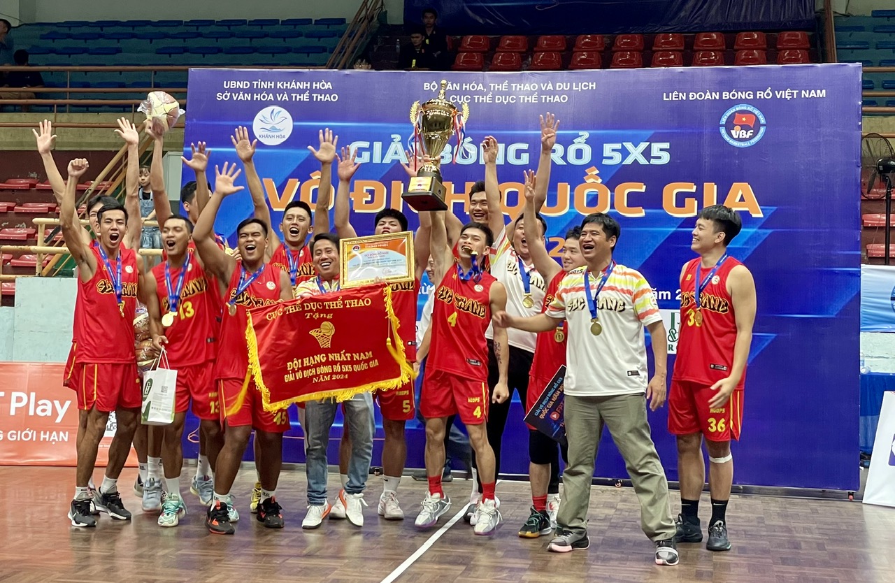 Giải bóng rổ vô địch 5x5 quốc gia: Đội nam Sóc Trăng, nữ TP. Hồ Chí Minh đoạt chức vô địch