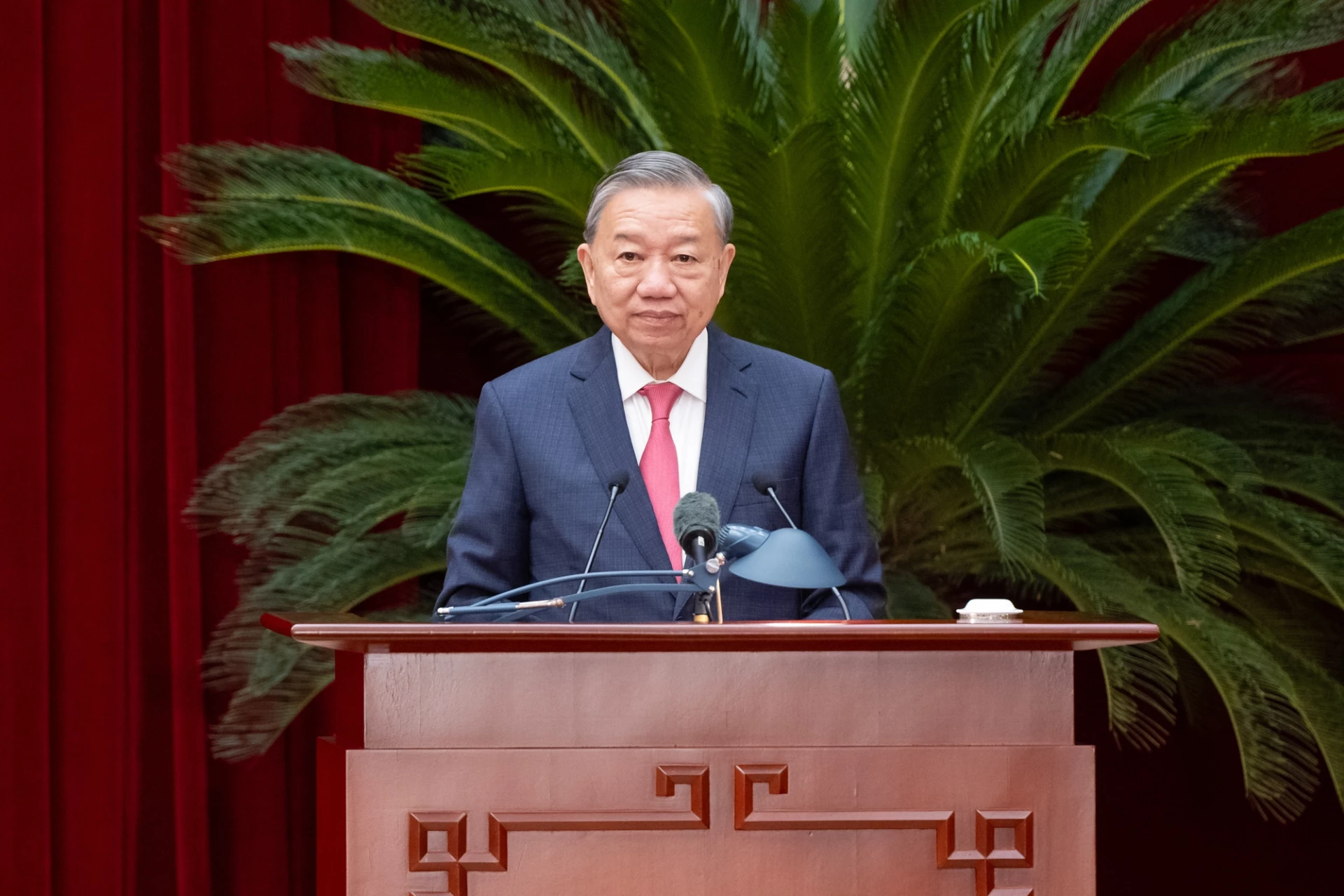 Tổng Bí thư Tô Lâm phát biểu bế mạc Hội nghị - Ảnh VGP/Nhật Bắc

