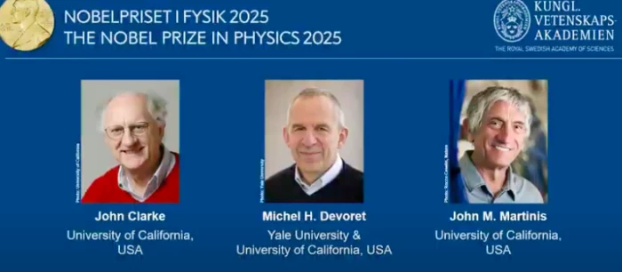 Giải Nobel Vật lý 2025 vinh danh ba nhà khoa học