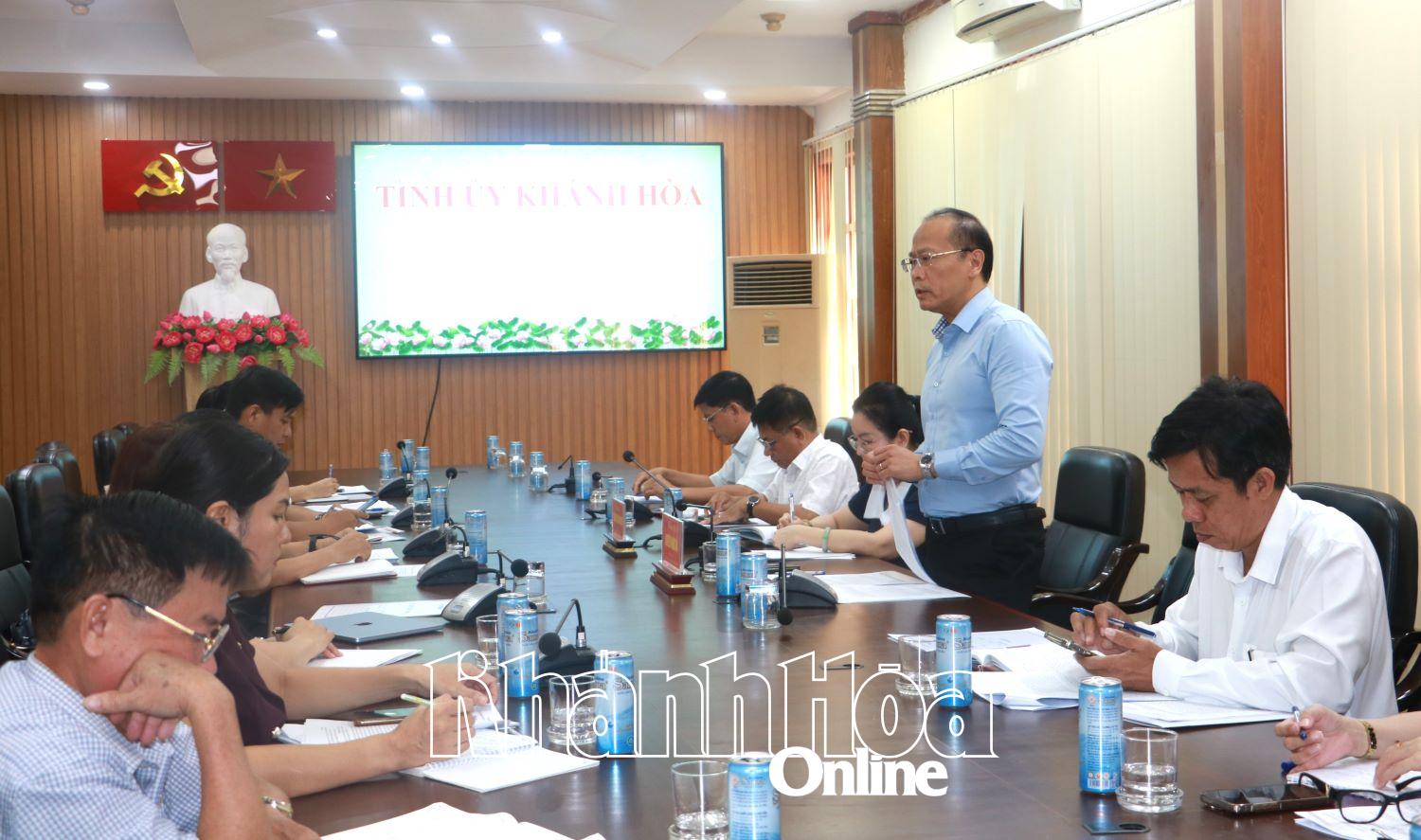 Đồng chí Nguyễn Khắc Hà phát biểu chỉ đạo