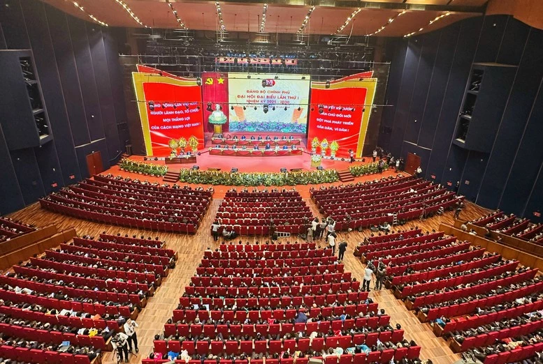 Tham dự Đại hội có 453 đại biểu chính thức (trong đó có 60 đại biểu đương nhiên, 157 đại biểu chính thức được chỉ định và 236 đại biểu bầu) - Ảnh: VGP/Đức Tuân