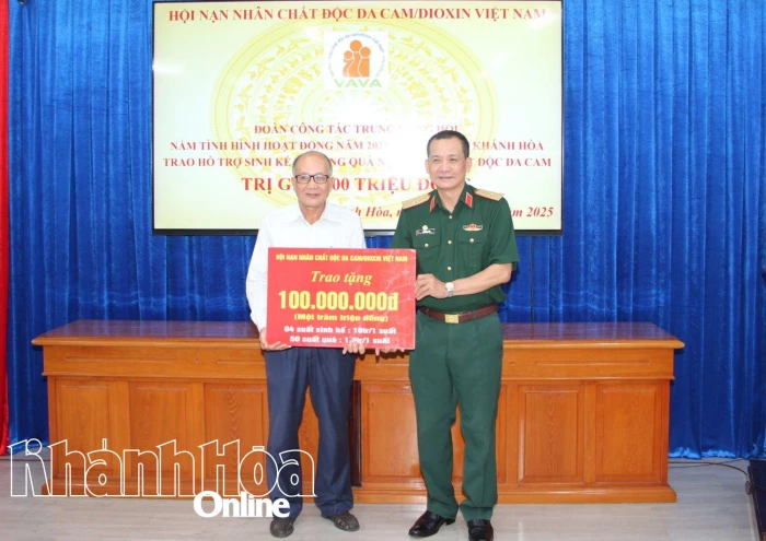 Trung ương Hội Nạn nhân chất độc da cam/dioxin Việt Nam làm việc với Hội Nạn nhân chất độc da cam/dioxin tỉnh