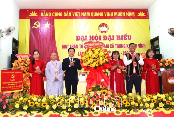 Đại hội đại biểu MTTQ Việt Nam xã Trung Khánh Vĩnh lần thứ I, nhiệm kỳ 2025 - 2030