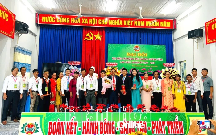 Đại hội đại biểu Hội Nông dân xã Bắc Khánh Vĩnh lần thứ I, nhiệm kỳ 2025 - 2030