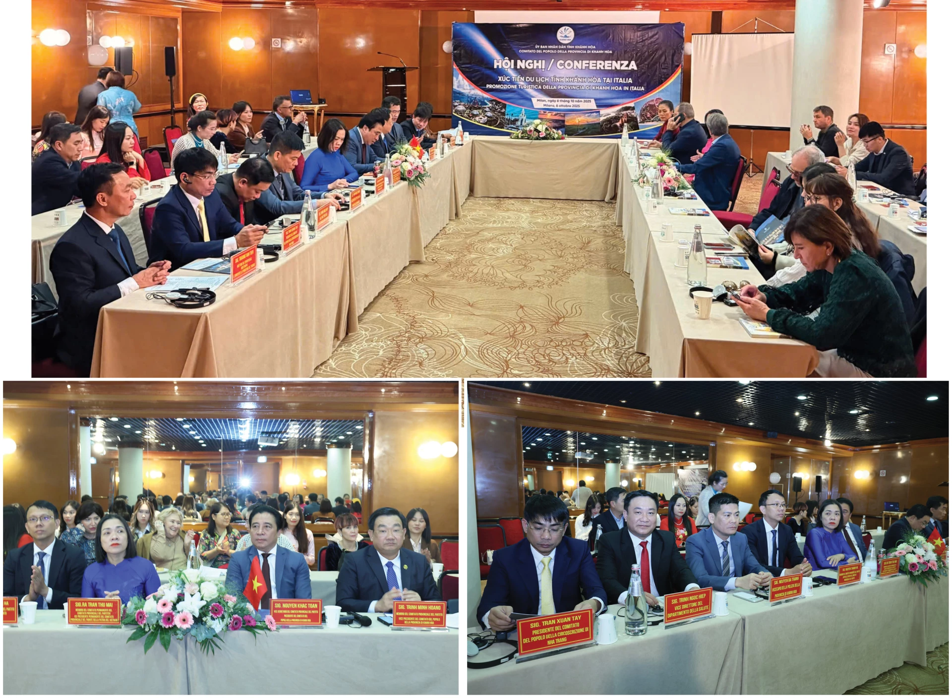  Lãnh đạo tỉnh dự hội nghị xúc tiến du lịch Khánh Hòa tại Italia.
