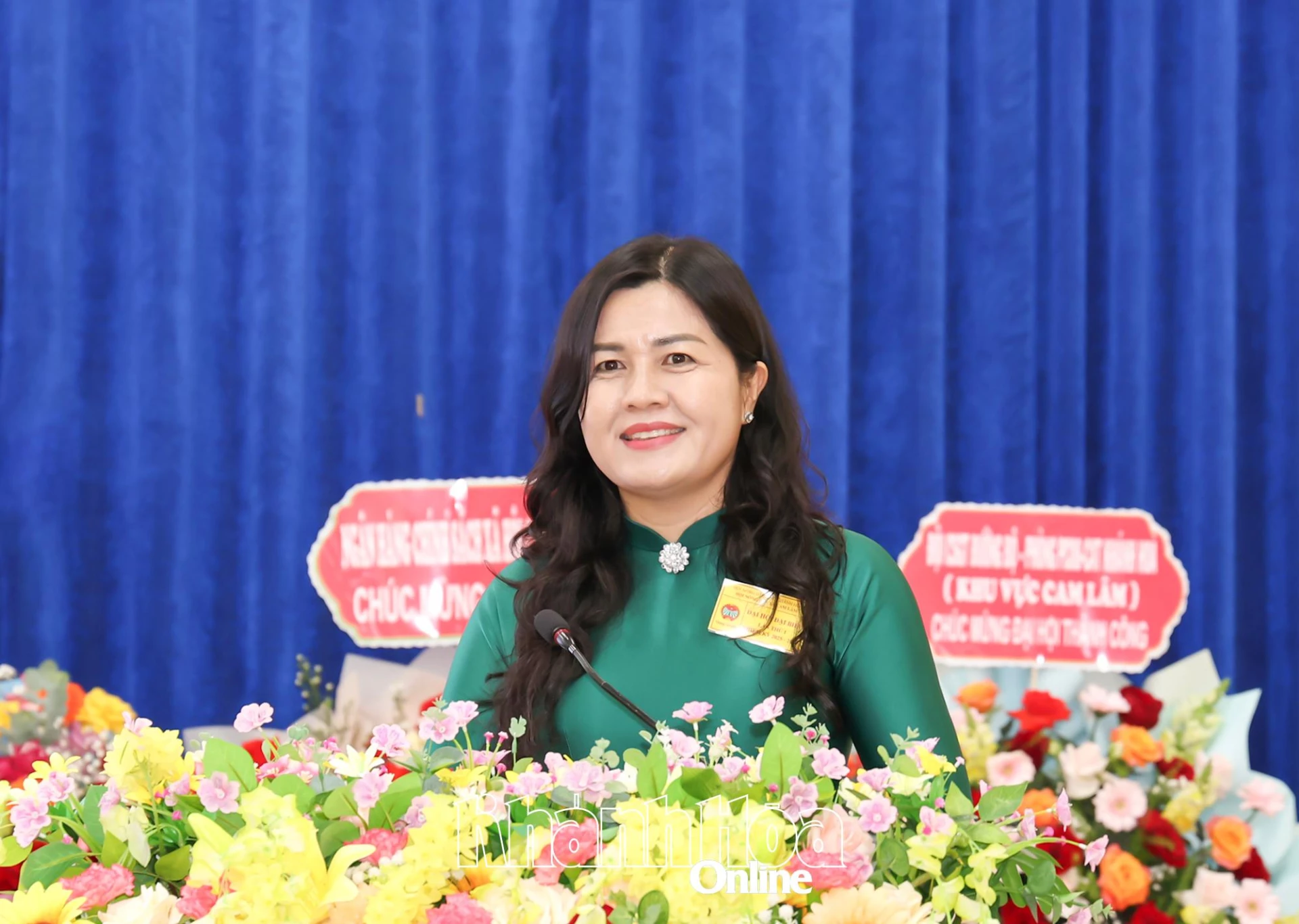 Lãnh đạo Hội Nông dân tỉnh phát biểu chỉ đạo tại đại hội.