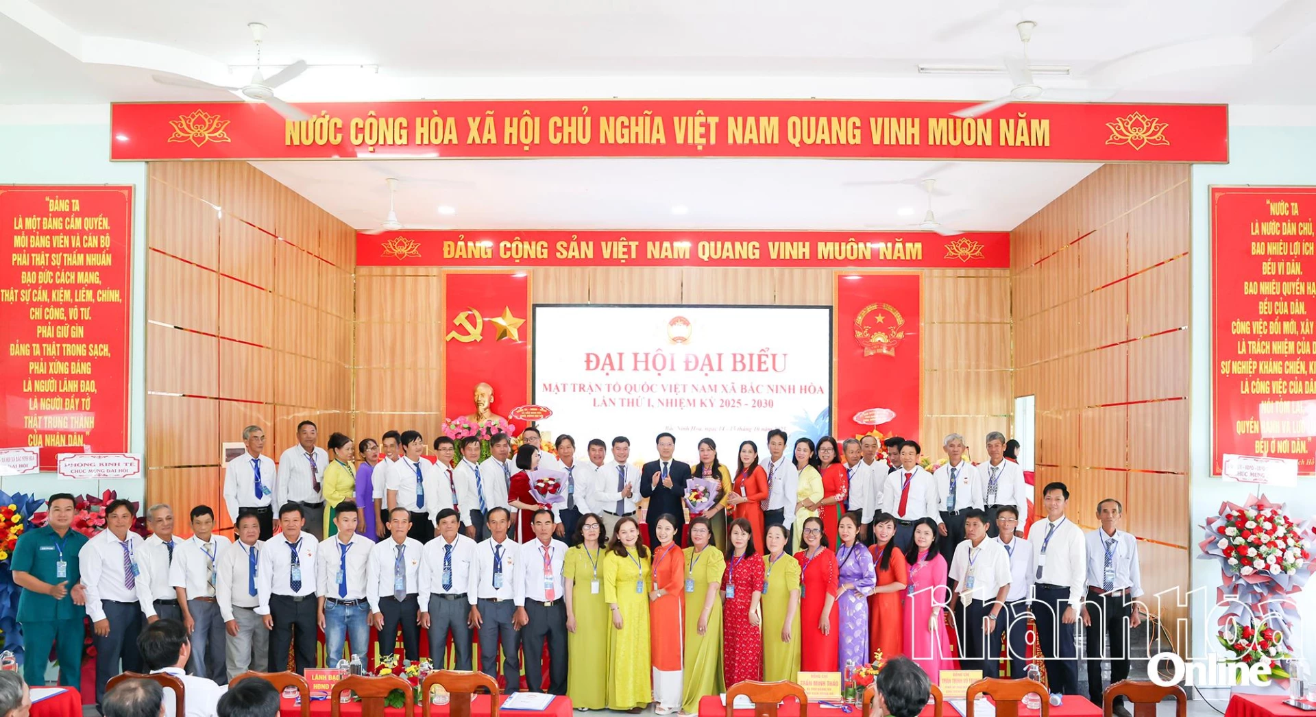 54 ủy viên Ủy ban MTTQ Việt Nam xã Bắc Ninh Hòa nhiệm kỳ 2025–2030.