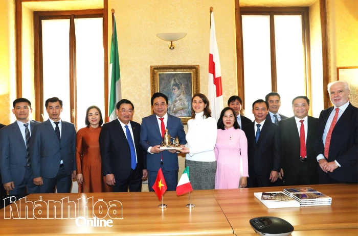 Khánh Hòa tìm kiếm cơ hội hợp tác với thành phố Milan, Italia