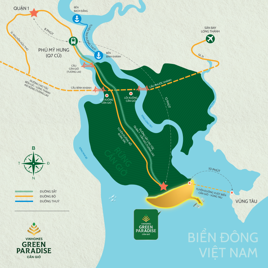  Cần Giờ sẽ thoát thế “độc đạo” khi hạ tầng đồng bộ được đầu tư quy mô hàng chục tỷ USD kết nối trung tâm, cảng biển, sân bay 