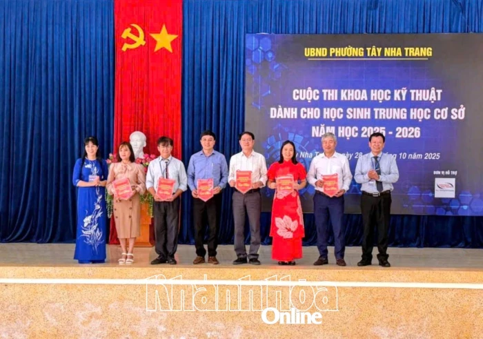 Phường Tây Nha Trang: Khai mạc Cuộc thi Khoa học kỹ thuật dành cho học sinh THCS