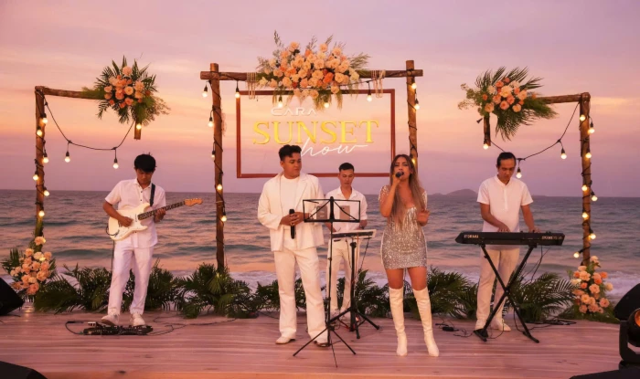 Chuỗi đêm nhạc trên biển lần đầu tiên xuất hiện tại Bãi Dài với Cara Sunset show