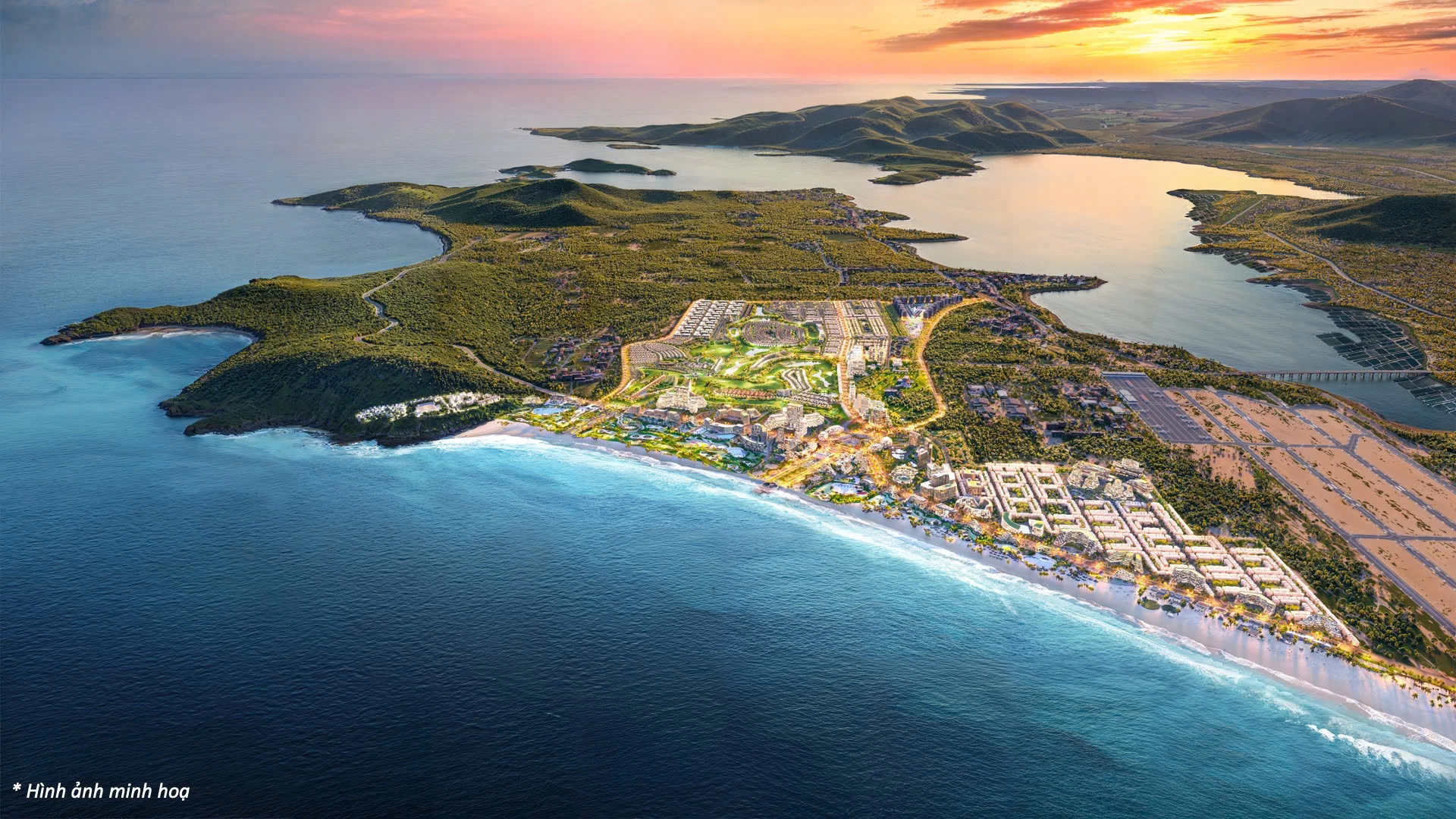 Phối cảnh siêu đô thị biển CaraWorld Cam Ranh.