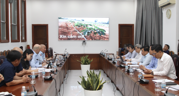 Phó Chủ tịch UBND tỉnh Trịnh Minh Hoàng làm việc với Tập đoàn Netafim