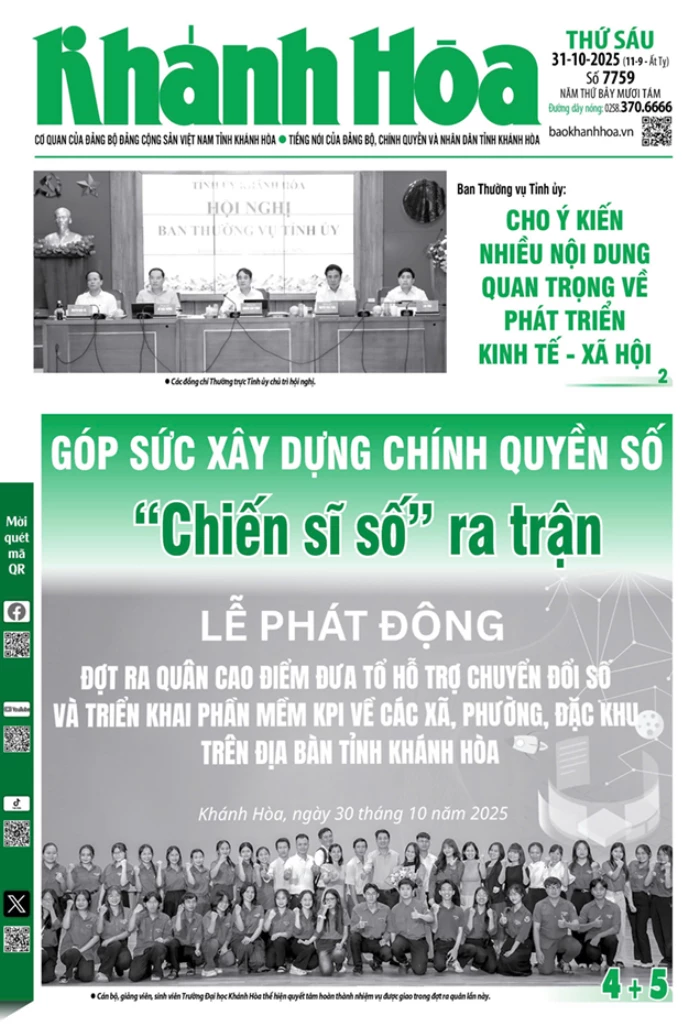 Đọc báo in số 7759 ngày 31/10/2025