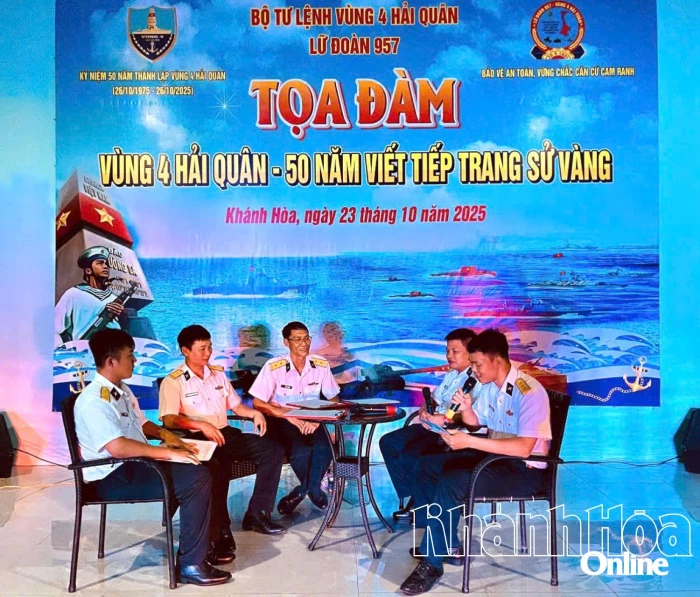Lữ đoàn 957 tọa đàm “Vùng 4 Hải quân - 50 năm viết tiếp trang sử vàng”